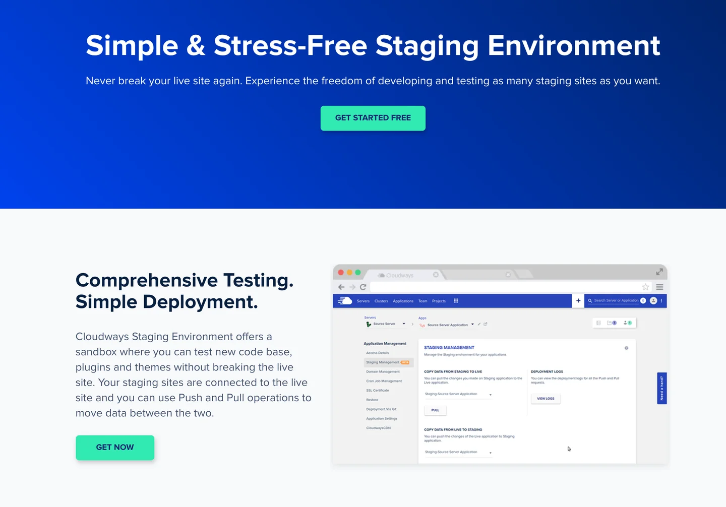 Cloudflare Staging Environment Picture
