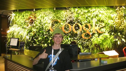 Stefan Caliaro at Google Sydney office 2013 for ANZ Google Student Ambassador program